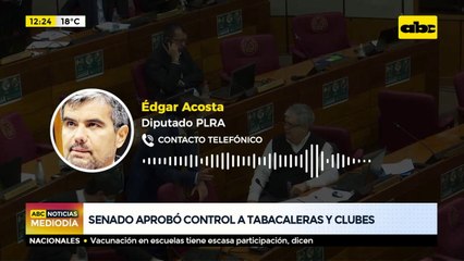 Senado aprobó control a tabacaleras y clubes