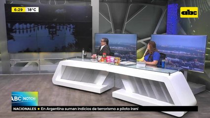 Calle destruida entre Asunción y Lambaré