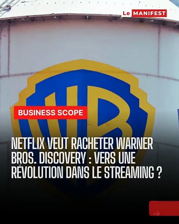Le Manifest - 🚨🎬 Netflix frappe fort🔥Netflix a fait une offre en cash pour racheter Warner Bros. Discovery. Un deal colossal qui pourrait bouleverser tout Hollywood. 🚀📺