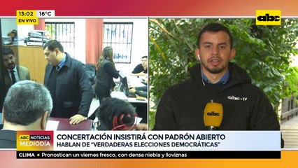 Insistirán con utilizar Padrón abierto