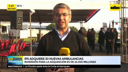 IPS adquiere 30 nuevas ambulancias