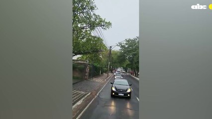 Caravana pidiendo justicia para Alcides Ortega