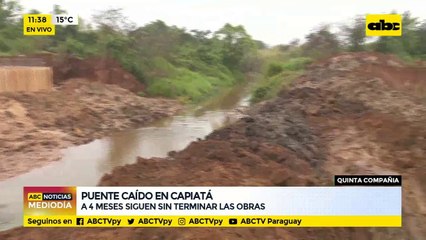 Puente caído en Capiatá
