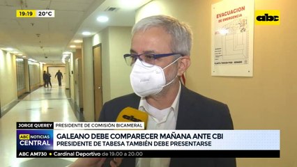 Erico Galeano debe comparecer mañana ante CBI