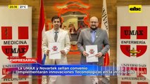 La UMAX y Novartek sellan convenio para implementar innovaciones tecnológicas en la institución
