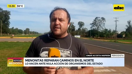 Menonitas reparan caminos en el norte