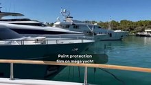 Paint protection film on Mega Yacht