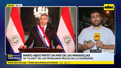 Mario Abdo pintó un país de las maravillas