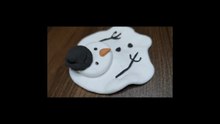 Snow man clay art
