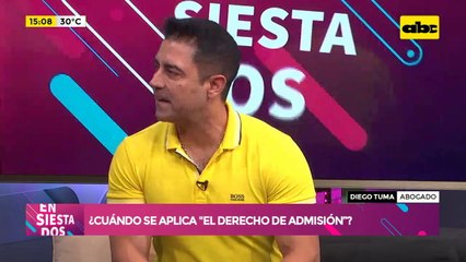 ¿Cuándo se aplica el derecho de admisión?