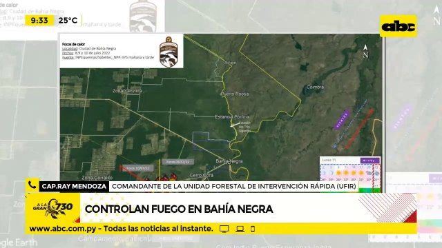 Controlan fuego en Bahía Negra