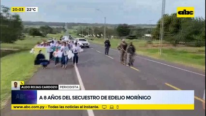 8 años del secuestro de Edelio Morínigo