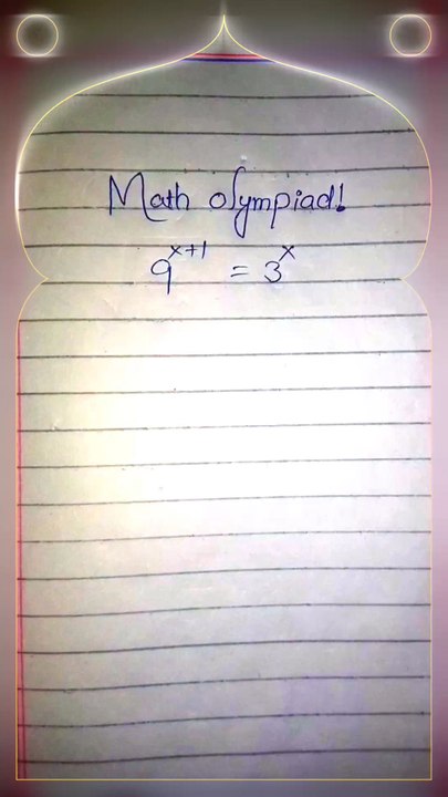 math olympiad exponential problem