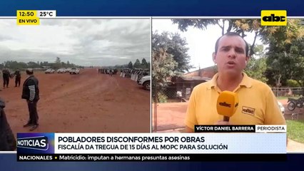 Pobladores disconformes por obras