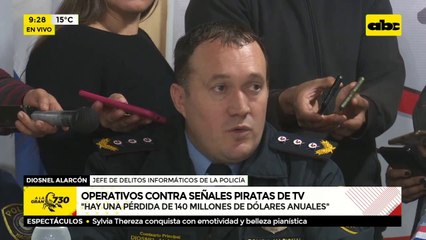 Operativos contra señales piratas de TV.