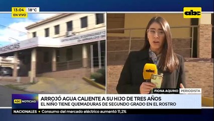 Hombre derramó agua hirviendo sobre la cabeza de su hijo de 3 años