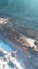 Pésimo estado de un camino vecinal en San Juan Nepomuceno