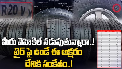 Tyres: టైర్లపై ఇంగ్లీష్ అక్షరాలు ఎందుకు ఉంటాయో తెలుసా..! | Oneindia Telugu