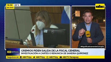 Gremios piden salida de la fiscal general