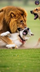 Dog Saved by Elephant From Lion Attack 🐶🔥