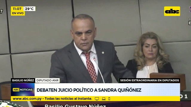 Los insultos de Bachi Núñez a Celeste Amarilla en el intento de juicio político a Sandra Quiñónez