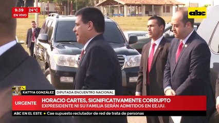 Expresidente ni su familia serán admitidos en EE.UU