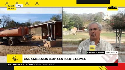Casi 4 meses sin lluvia en Fuerte Olimpo