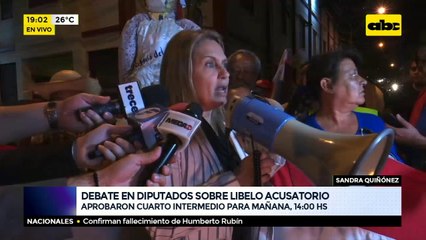 Continuará el debate en Diputados sobre libelo acusatorio