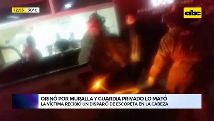 Así fue el momento del disparo que mató a un hombre en Asunción