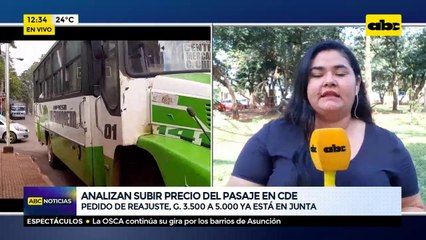 Analizan subir precio del pasaje en CDE