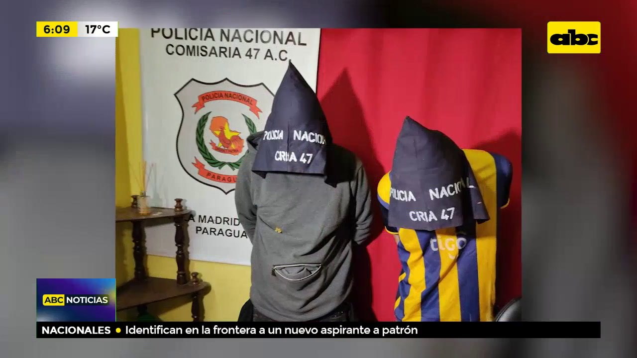 Dos motochorros detenidos con arma de fuego