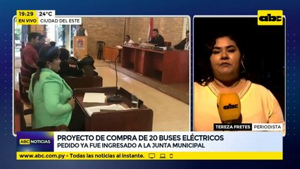 Proyecto de compra de 20 buses eléctricos
