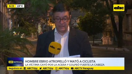 Hombre ebrio atropelló y mató a ciclista