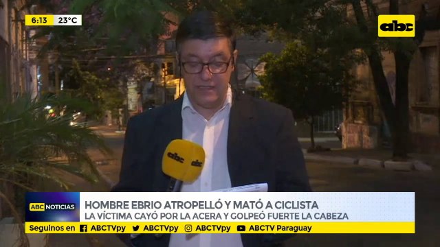 Hombre ebrio atropelló y mató a ciclista