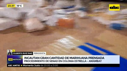 Incautan gran cantidad de marihuana prensada