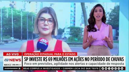 SP investe R$69 milhões em ações no período de chuvas