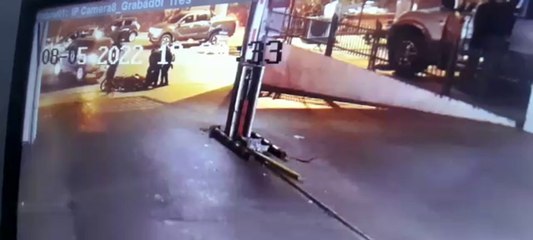 Así atraparon a presunto ladrón de moto en el shopping