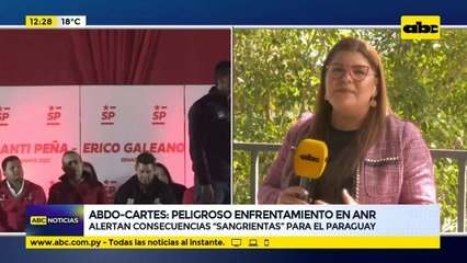 Abdo-Cartes: peligroso enfrentamiento en ANR