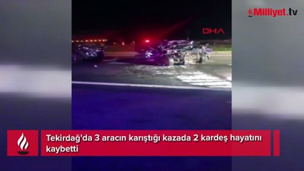 Tekirdağ’da korkunç olay! 2 kardeş birlikte can verdi