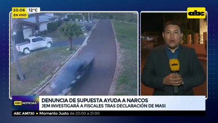 Denuncia de supuesta ayuda a narcos