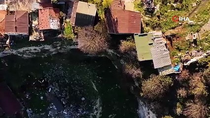 İstanbul'da ''uçurumun kenarındaki hayatlar'' dron kamerasında!