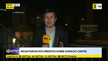 Incautaron documentos sobre Horacio Cartes