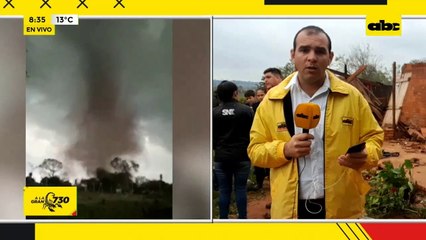 Heridos y destrozos por tornado en San Joaquín