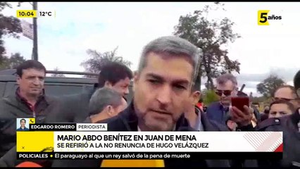 Marito, ¿también cambió de postura sobre renuncia de Velázquez?