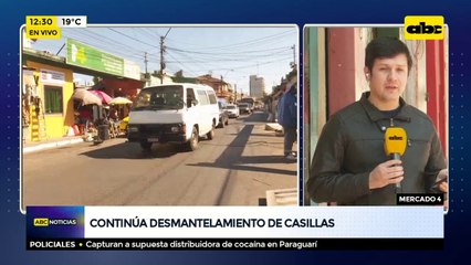 Continúa desmantelamiento de casillas en el mercado 4