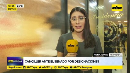 Canciller ante el senado por designaciones