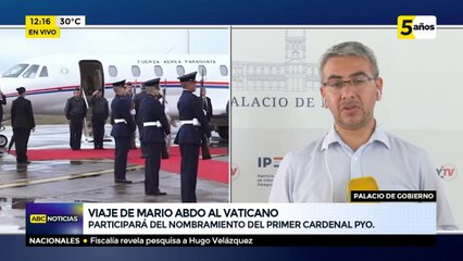 Viaje de Mario Abdo al Vaticano
