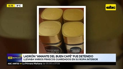Ladrón “amante del buen café” fue detenido