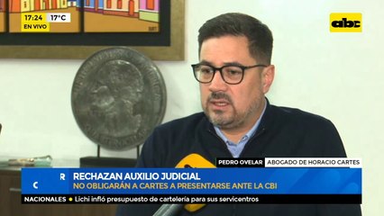 No obligarán a Cartes a presentarse ante la CBI