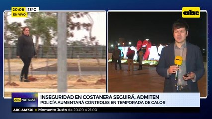 Inseguridad en costanera seguirá, admiten